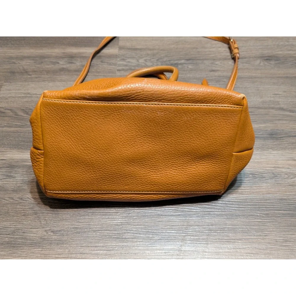 Vintage Dooney Bourke Pebble Grain‎ Leather Satchel Shoulder Bag